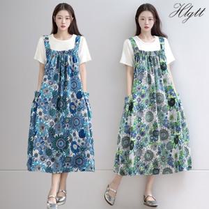 ★2종세트★[헬리꽁땡]해바라기민소매원피스2종