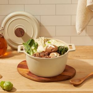 [국내생산] 클레버팟 세라믹코팅 인덕션 겸용 깊은 양수냄비 20cm