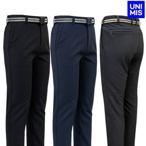 유니미스 남성 겨울 기모 원턱 등산바지