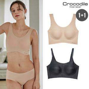 ★24년신상 1+1★[크로커다일] 라이크라쉘론 패드분리형 U넥/스트랩 브라 1+1 택 1