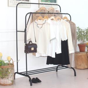 퀸마루 스탠드 미니 옷걸이 행거 2단 1100 더블스탠드 무광 이동식 그란데행거