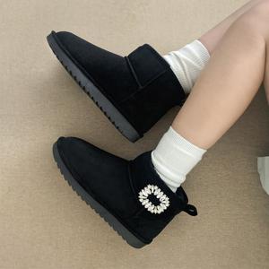 [정상가 139,000원] 엘칸토 여성 스웨이드 보석 털부츠 2.5cm LCWA07M44V