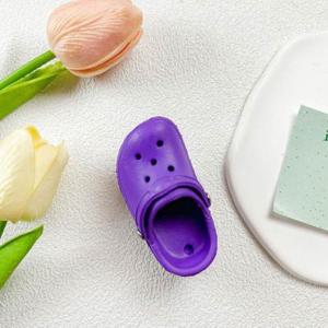 [HYIJKDYS_4B]핸드폰그립 구멍슬리퍼 모양 스마트톡 보라