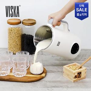[S급 리퍼][VISKA] 비스카 마이키친 스테인레스 1.2L 대용량 두유제조기 VK-D1500S