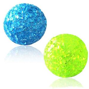 강아지 반짝이는 방울공 랜덤 중형 2P 공놀이 장난감 (WFIFQ3A)