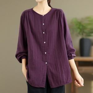 [몽벨리즈]엘레아셔링블라우스 mde2302350