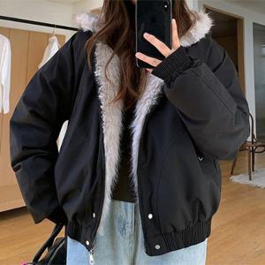 [패션시그널] 소프트 퍼안감 후드 야상패딩점퍼 F1A732