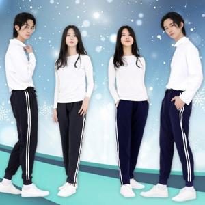 겨울 남성 여성 츄리닝 편한 밴딩 기모 트레이닝 바지