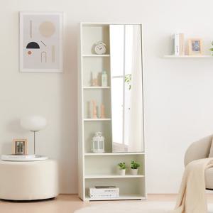 [최저가 도전] 동서가구 로이디 600 슬라이딩 수납 전신거울 DF924640