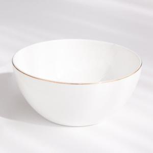 본차이나 블랑골드 대접 1p 골드라인 국그릇 (전자레인지 가능)