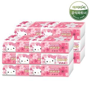 헬로키티 뽑아쓰는 팝업티슈(벚꽃) 총24입
