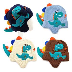 공룡 비니 유아 뽀송 털 모자 (WFFVZ8C)