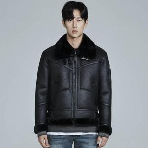 [버커루]남성 하이넥 빈티지 무스탕(B224LI010P)