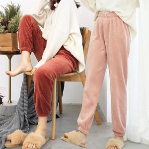 겨울 극세사 수면바지 잠옷 빅사이즈 파자마 남녀공용 홈웨어 WFKOOWT