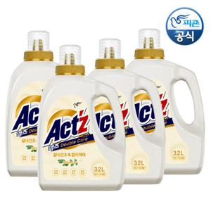 적립금사용가능◀ 액츠 더블케어 세탁세제 3.2Lx4개  /실내건조, 컬러케어