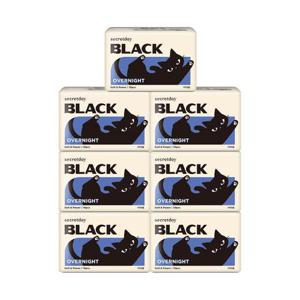 [시크릿데이]시크릿데이 블랙 생리대 오버나이트 10p X 7팩