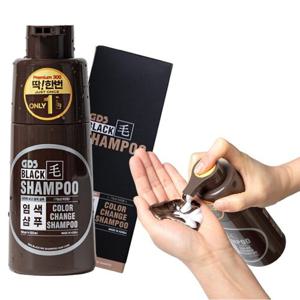 딱한번 염색샴푸 프리미엄300 염색약 300ml x1개 (흑색 ,흑갈색)