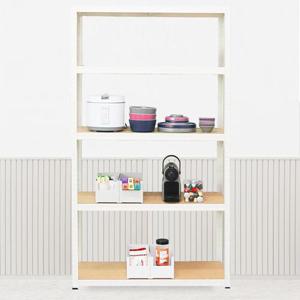 이지라이프 경량랙 조립식 앵글선반 5단 800 화이트