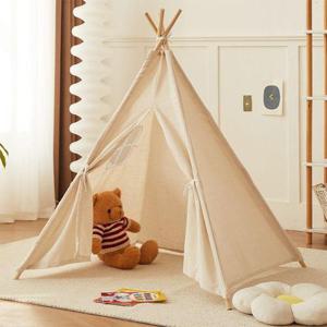 실내 인디언 놀이텐트 플레이하우스 우드 강아지텐트