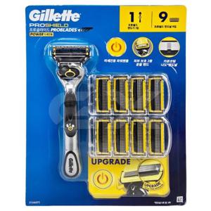 질레트프로쉴드 파워 면도기세트 면도기1+날9개