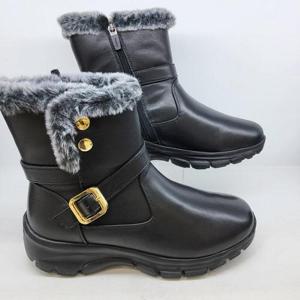 [에스콰이아][행복한백화점][에스콰이아]여성 경량 버튼장식 털부츠