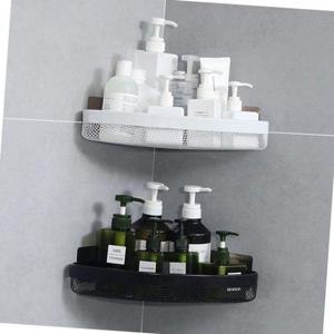 욕실수납선반 강력 접착식 스틸 코너선반 정리대 1P 26x5.5x34.5cm