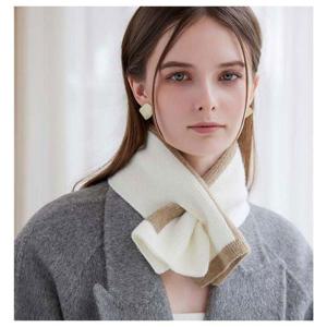 남자 여자 시크 양면 투톤 짧은 머플러 WFKY02D