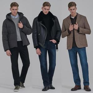 [뱅뱅어패럴]뱅뱅 25FW 남성 겨울 기모 본딩  라이크라 스트레이트 데님