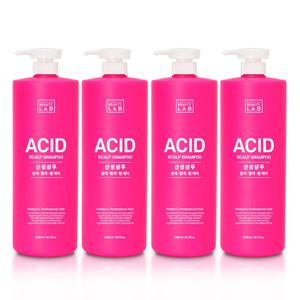 ♥미용실 샴푸♥ [박준뷰티랩] 약산성 애씨드 대용량 샴푸 1500ml, 4개