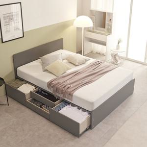 (착불) 베리 수납형 서랍형 4단 슈퍼싱글 침대 프레임 SS 일자헤드