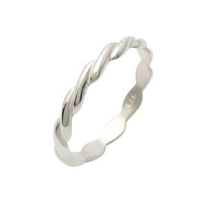 [미니아트] 꼬임 패션 레이어드 92.5 실버 은 반지