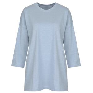 [샵앤] 여성 국산 사계절 라운드 슬럽면 7부 면티셔츠 DAI-WSH-1112-소라