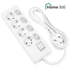 [홈365] 국산 개별멀티탭 4구 1.5m / 16A 접지 멀티콘센트