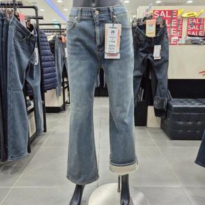 [잠뱅이]잠뱅이 여자 겨울 양모 밴딩 와이드 청바지 AO4DTG773_JJ