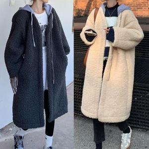 [무드수]뽀글이 롱 기장 겨울 코트