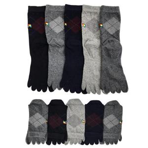 [아놀드파마]아놀드파마 남성 발가락양말 장목 긴목 아가일 무좀방지 양말 10족 세트 국산