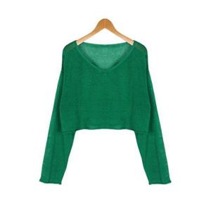 [비아인츠]란티R 브이넥 니트