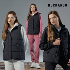 ★텐텐★[버커루] 패딩베스트+후드집업셋업 3종세트 여성 3컬러 택1