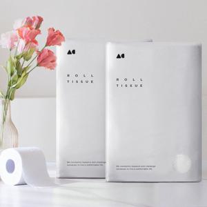 올챌린지 100%천연펄프 3겹 화장지 두루마리휴지 27m 30롤 2팩