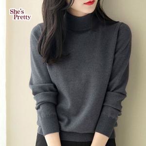 [쉬즈프리티] 테슬잇템반목니트_여성겨울니트