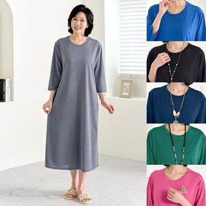 [로즈맘][엄마옷 로즈맘] 쿠림무지칠부홈웨어원피스