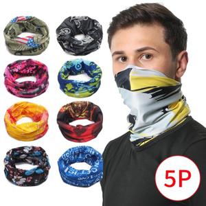 헤드기어 사계절 등산 넥워머 아쿠아 멀티 스카프 5장
