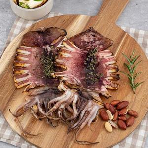 [자연맛남] 쫄깃한 반건조오징어 5마리 550-600g(고추장or버터or마요 랜덤발송)