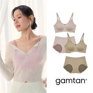 감탄브라 프리미엄크림 후크형 브라팬티 2세트(총4종)