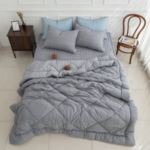 [르헤브] 누네 리버시블 소프트마이크로 차렵이불 패드세트 (SS/싱글)