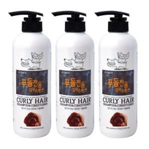뉴포비스 푸들전용 강아지 샴푸앤린스 550ml × 3개세트