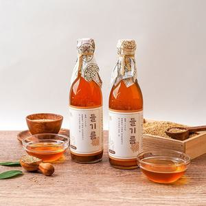 [푸드맛남] 순수 통들깨 저온압착 들기름 180ml x 2병