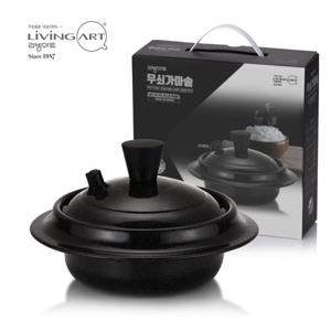 [BJ] 리빙아트 무쇠 인덕션냄비 가마솥 16cm(3~4인용)