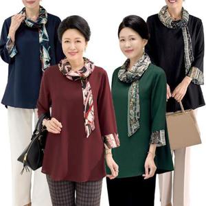 [로즈맘]부니스카프블라우스