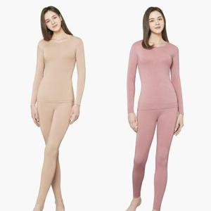 [BYC]여성 부드러운 스판 따뜻한 겨울 내복 얇은 보온 내의 세트 스킨색